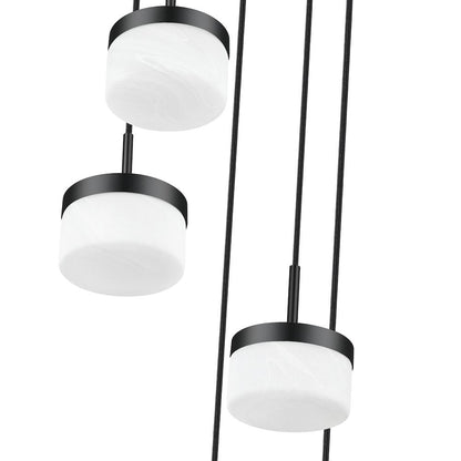 Z-Lite 5 Light Chandelier, Matte Black