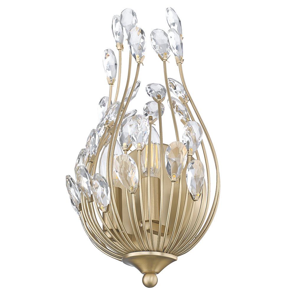 Z-Lite 2 Light Wall Sconce, Modern Gold