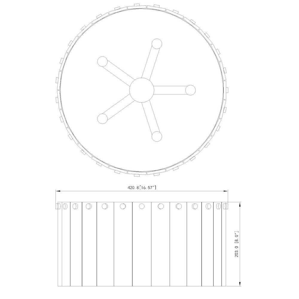 Z-Lite 5 Light Flush Mount