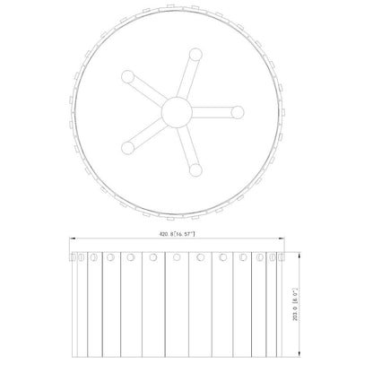 Z-Lite 5 Light Flush Mount