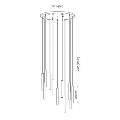 Z-Lite 11 Light Chandelier