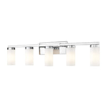 Z-Lite Danica 5 Light Vanity in Chrome color, Steel frame