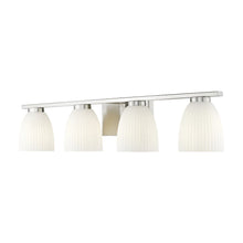 Z-Lite Naya 4 Light Vanity in Brushed Nickel color, Steel frame