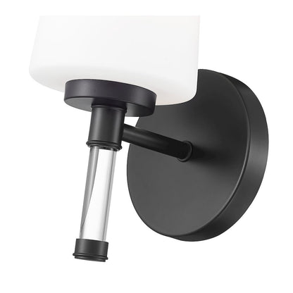 Z-Lite 1 Light Vanity, Matte Black