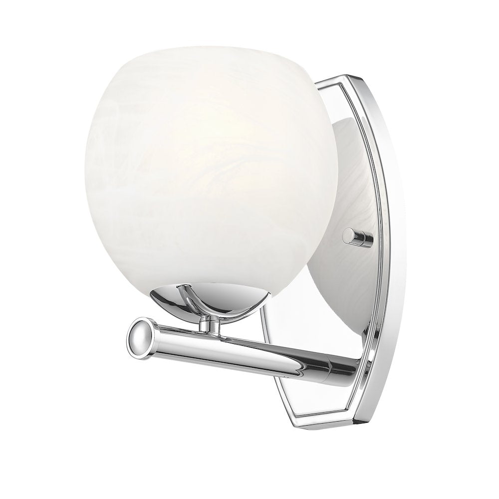 Z-Lite 1 Light Wall Sconce, Chrome