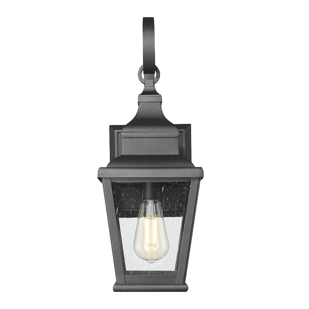 Z-Lite 1 Light Outdoor Wall Light, Sand Black