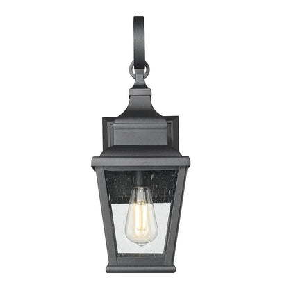 Z-Lite 1 Light Outdoor Wall Light, Sand Black