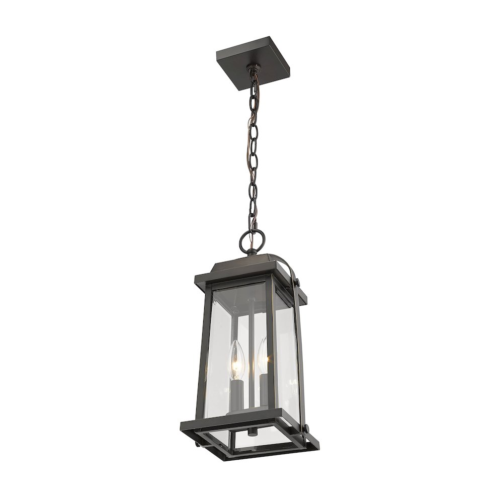 Z-Lite 2 Light Outdoor Chain Mount Ceiling Fixture