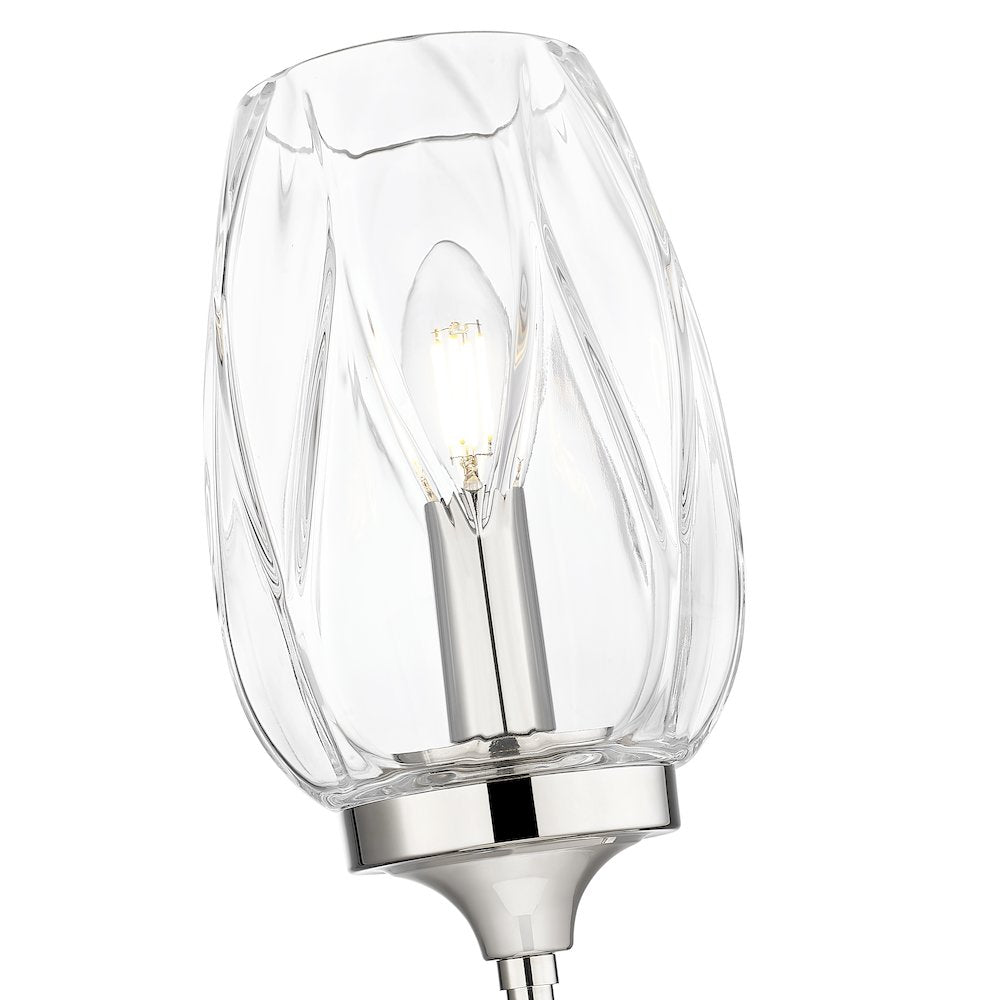 Z-Lite 1 Light Wall Sconce, Polished Nickel