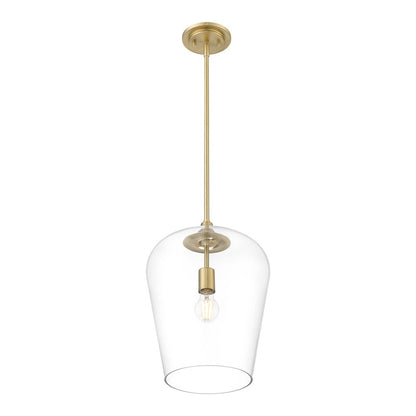 Z-Lite 1 Light Pendant, Burnished Brass