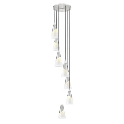 Z-Lite Aimie 7 Light Chandelier, Brushed Nickel