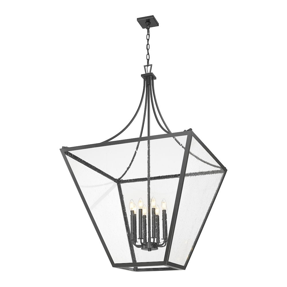 Z-Lite 8 Light Chandelier, Iron Ore