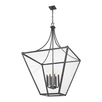 Z-Lite 8 Light Chandelier, Iron Ore