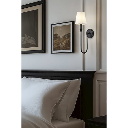 Z-Lite 1 Light Wall Sconce, Matte Black