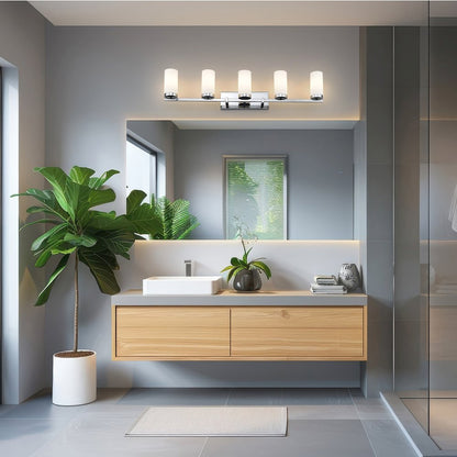 Z-Lite Danica 5 Light Vanity in Chrome color, Steel frame
