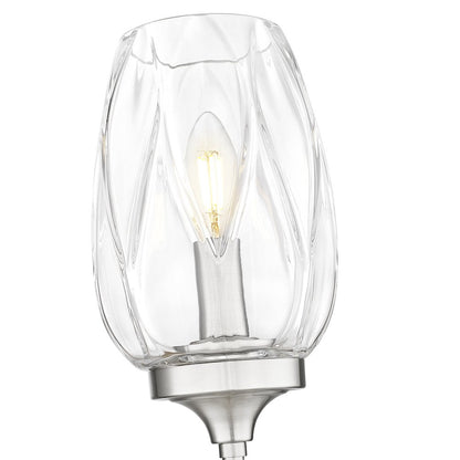 Z-Lite 1 Light Wall Sconce, Brushed Nickel