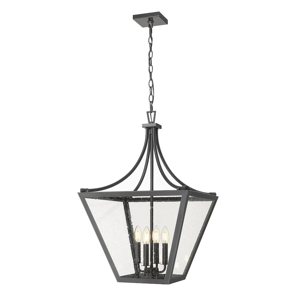 Z-Lite 4 Light Chandelier, Iron Ore