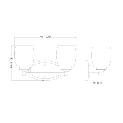 Z-Lite 2 Light Vanity