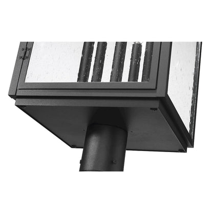 Z-Lite Hartwell 5 Light Outdoor Post Mounted Fixture in Sand Black color