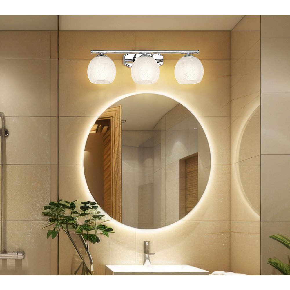 Z-Lite 3 Light Vanity, Chrome