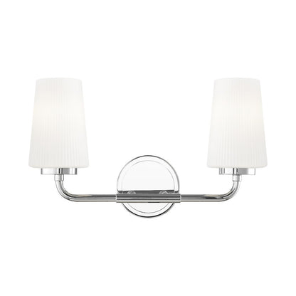 Z-Lite Montford 2 Light Vanity in Chrome color, Steel frame