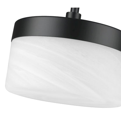 Z-Lite 1 Light Pendant, Matte Black