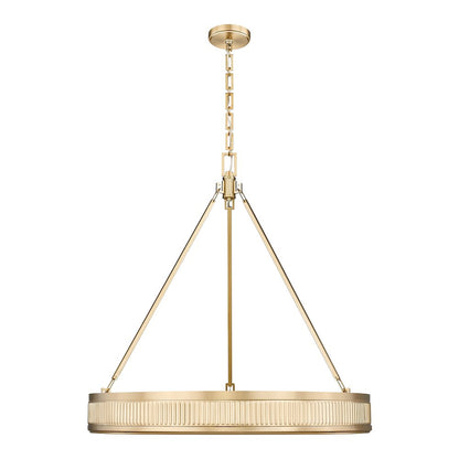 Z-Lite 3 Light Pendant, Modern Gold