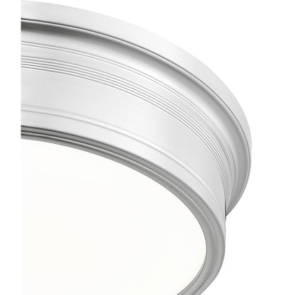 Z-Lite 1 Light Flush Mount, Brushed Nickel