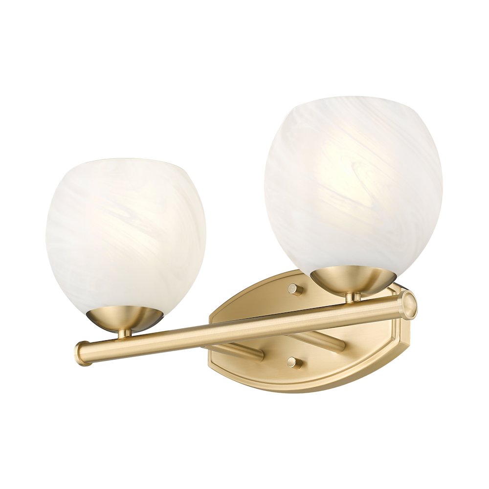 Z-Lite 2 Light Vanity, Modern Gold