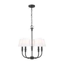 Tova 5 Light Matte Black Chandelier