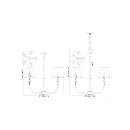 Tova 5 Light Matte Black Chandelier