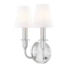 Tova 2 Light Brushed Nickel Wall Sconce