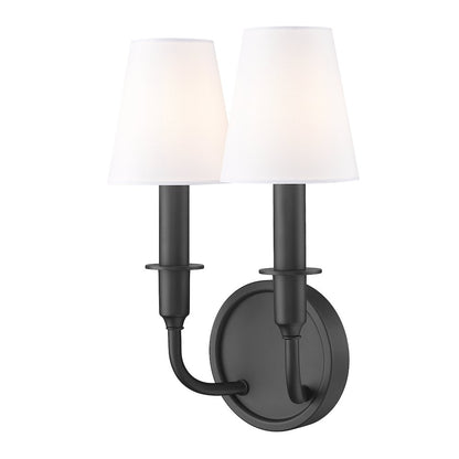 Tova 2 Light Matte Black Wall Sconce