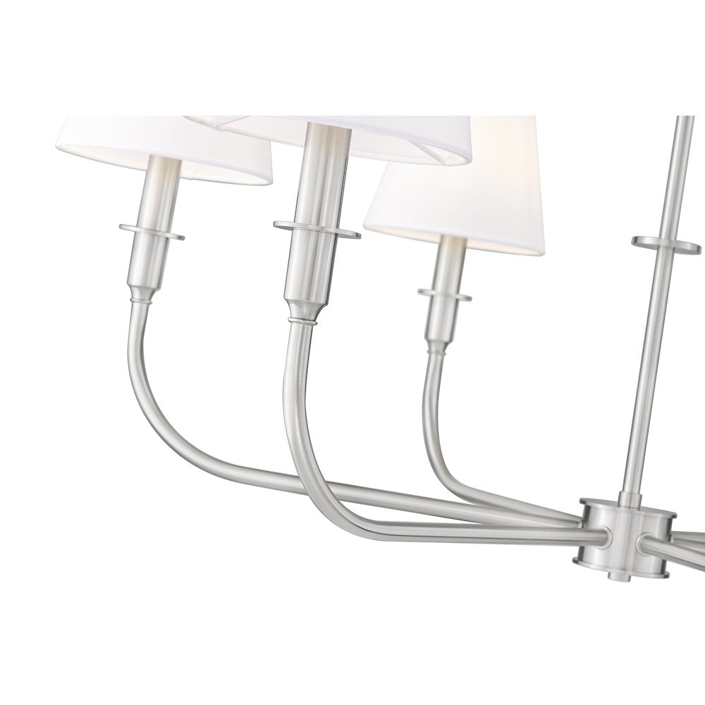 Tova 6 Light Brushed Nickel Chandelier