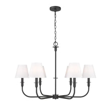 Tova 6 Light Matte Black Chandelier