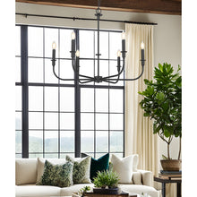 Tova 6 Light Matte Black Chandelier