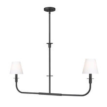 Tova 2 Light Matte Black Linear Chandelier