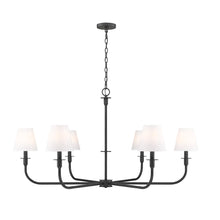 Tova 6 Light Matte Black Chandelier