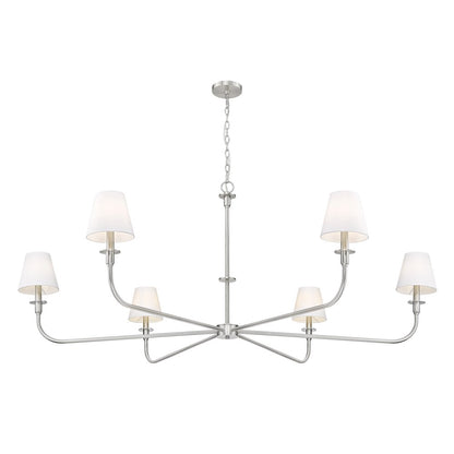 Tova 6 Light Brushed Nickel Chandelier