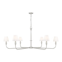 Tova 6 Light Brushed Nickel Chandelier