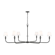 Tova 6 Light Matte Black Chandelier