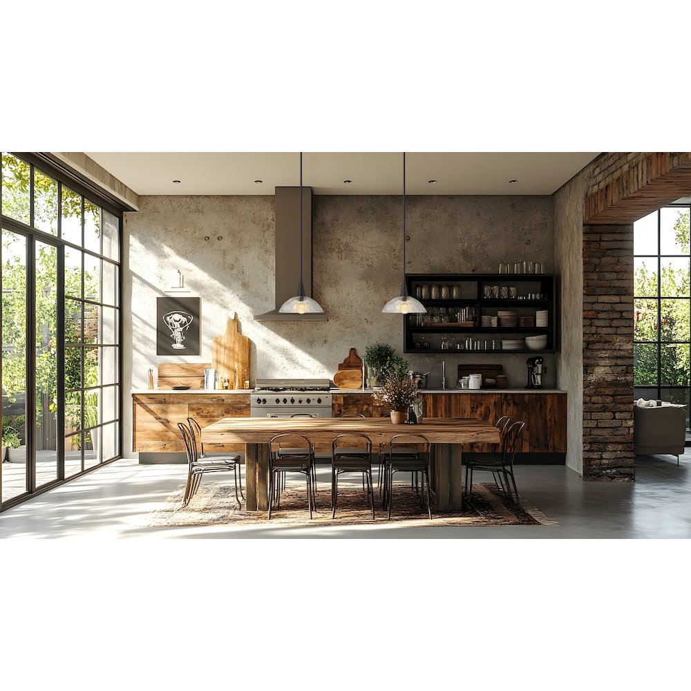 Lunelle 1 Light Matte Black Pendant