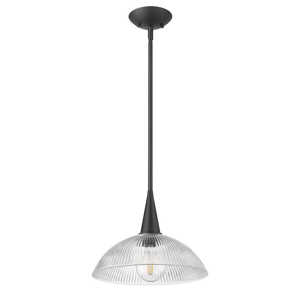 Lunelle 1 Light Matte Black Pendant