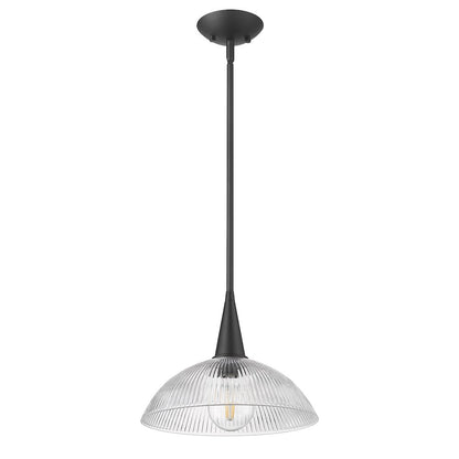 Lunelle 1 Light Matte Black Pendant