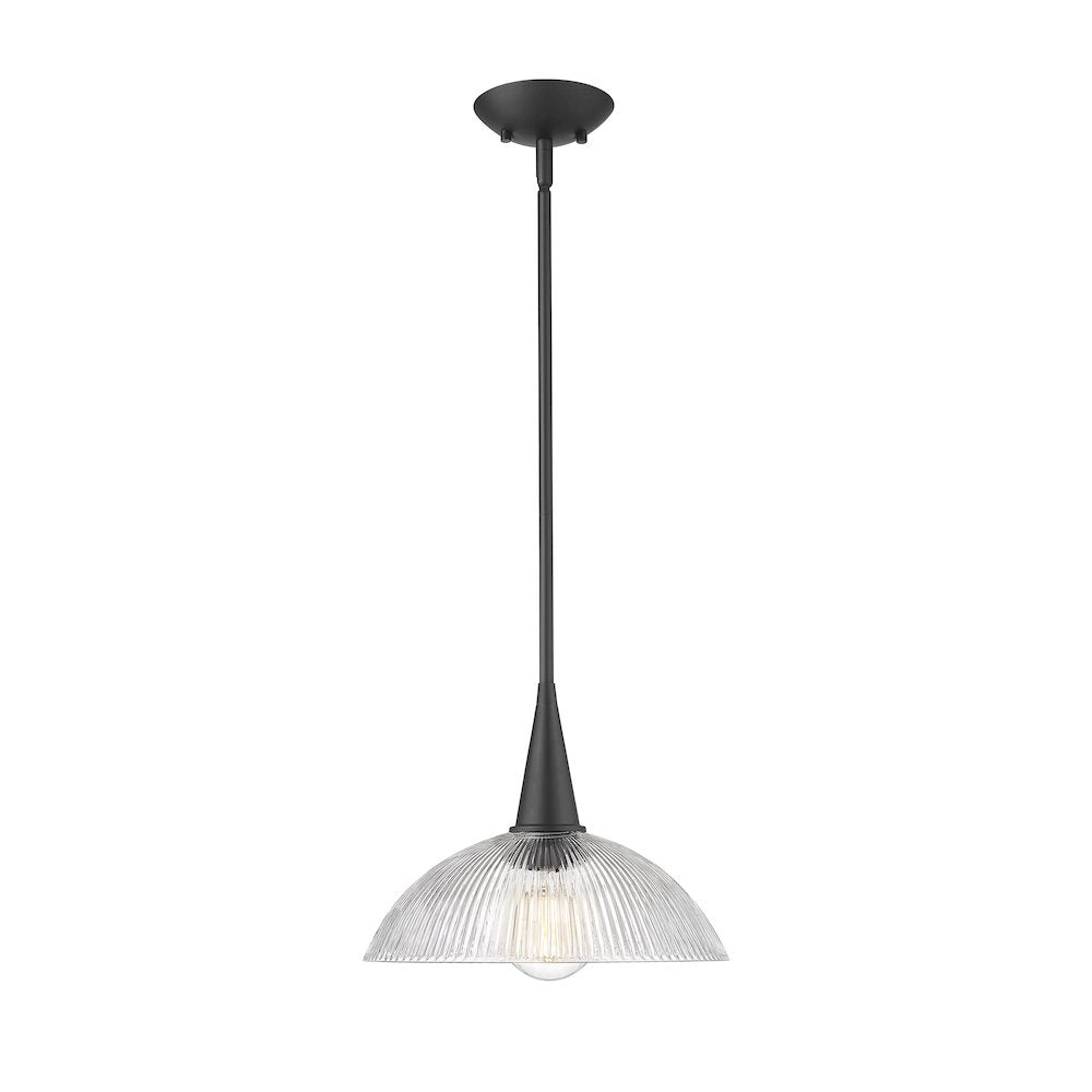 Lunelle 1 Light Matte Black Pendant