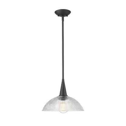 Lunelle 1 Light Matte Black Pendant