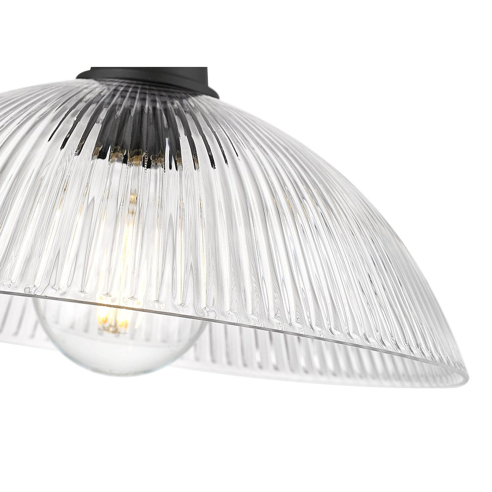 Lunelle 1 Light Matte Black Pendant