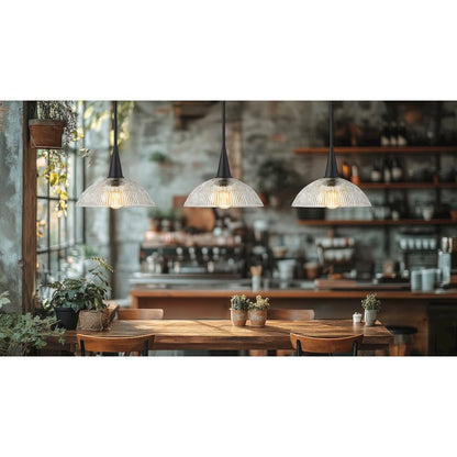 Lunelle 1 Light Matte Black Pendant