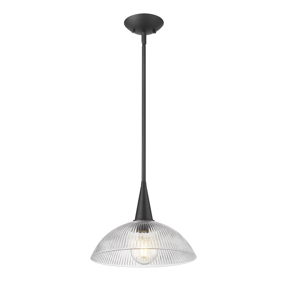 Lunelle 1 Light Matte Black Pendant