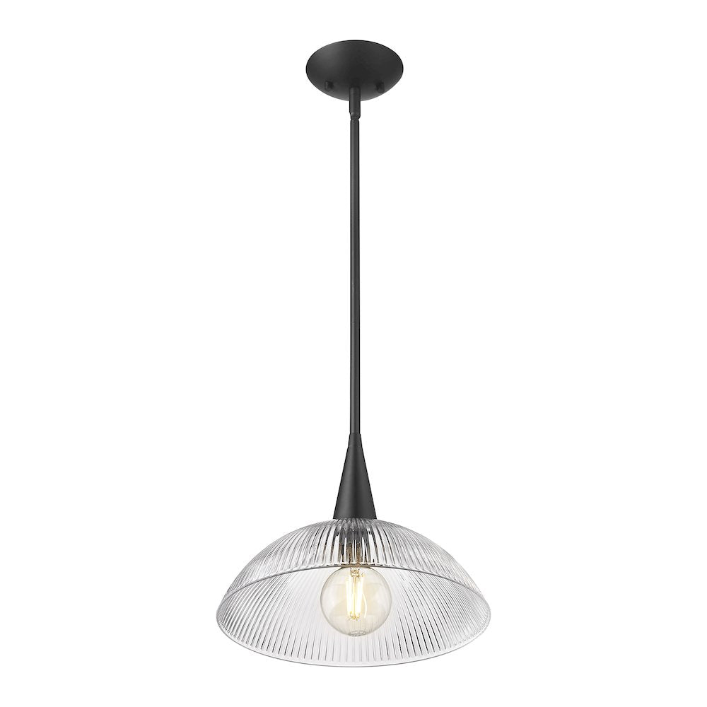 Lunelle 1 Light Matte Black Pendant